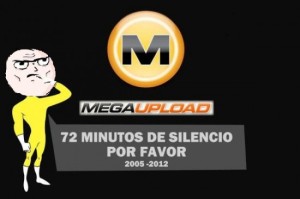Meme de MegaUpload pidiendo 72 minutos de silencio